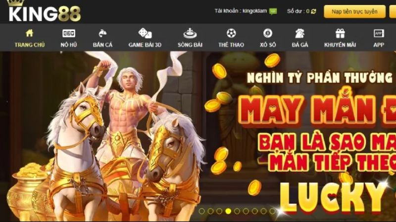 King88 3 Giao diện vô cùng thu hút cược thủ